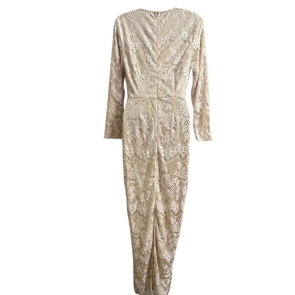 Southern Fried Chic Wedding Style Boho Lace Long Sleeve Dress in Cream Sz XS NWT - Picture 3 of 5